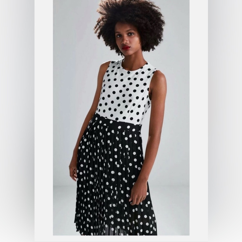 Zara new without tags polka dot dress xs - Picture 3 of 14
